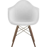 NyeKoncept Mid Century Dowel Arm Chair | Glacier White/Brass 332007EW2