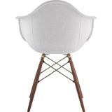 NyeKoncept Mid Century Dowel Arm Chair | Glacier White/Brass 332007EW2