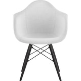 NyeKoncept Mid Century Dowel Arm Chair | Glacier White/Gunmetal 332007EW3