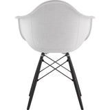 NyeKoncept Mid Century Dowel Arm Chair | Glacier White/Gunmetal 332007EW3