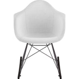 NyeKoncept Mid Century Rocker Chair | Glacier White/Gunmetal 332007RO3