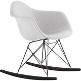 NyeKoncept Mid Century Rocker Chair | Glacier White/Gunmetal 332007RO3