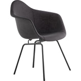 NyeKoncept Mid Century Classroom Arm Chair | Charcoal Gray/Gunmetal 332008CL3