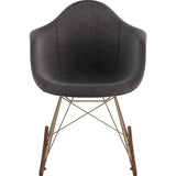 NyeKoncept Mid Century Rocker Chair | Charcoal Gray/Brass 332008RO2