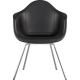 NyeKoncept Mid Century Classroom Arm Chair | Milano Black/Nickel 332009CL1