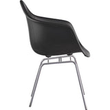 NyeKoncept Mid Century Classroom Arm Chair | Milano Black/Nickel 332009CL1