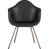 NyeKoncept Mid Century Classroom Arm Chair | Milano Black/Brass 332009CL2