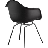 NyeKoncept Mid Century Classroom Arm Chair | Milano Black/Gunmetal 332009CL3