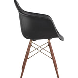NyeKoncept Mid Century Dowel Arm Chair | Milano Black/Brass 332009EW2