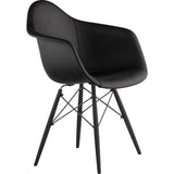 NyeKoncept Mid Century Dowel Arm Chair | Milano Black/Gunmetal 332009EW3