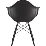 NyeKoncept Mid Century Dowel Arm Chair | Milano Black/Gunmetal 332009EW3