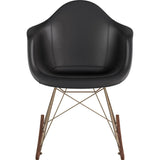 NyeKoncept Mid Century Rocker Chair | Milano Black/Brass 332009RO2