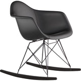 NyeKoncept Mid Century Rocker Chair | Milano Black/Gunmetal 332009RO3