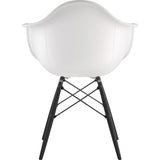 NyeKoncept Mid Century Dowel Arm Chair | Milano White/Gunmetal 332010EW3