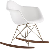NyeKoncept Mid Century Rocker Chair | Milano White/Brass 332010RO2