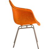 NyeKoncept Mid Century Classroom Arm Chair | Burnt Orange/Brass 332011CL2