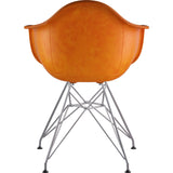 NyeKoncept Mid Century Eiffel Arm Chair | Burnt Orange/Nickel 332011EM1