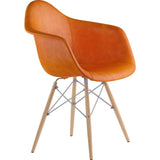 NyeKoncept Mid Century Dowel Arm Chair | Burnt Orange/Nickel 332011EW1