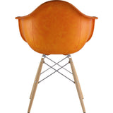 NyeKoncept Mid Century Dowel Arm Chair | Burnt Orange/Nickel 332011EW1