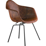 NyeKoncept Mid Century Classroom Arm Chair | Weathered Whiskey/Gunmetal 332013CL3