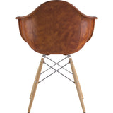 NyeKoncept Mid Century Dowel Arm Chair | Weathered Whiskey/Nickel 332013EW1