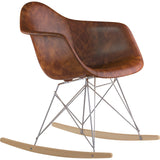 NyeKoncept Mid Century Rocker Chair | Weathered Whiskey/Nickel 332013RO1