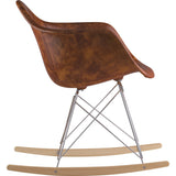 NyeKoncept Mid Century Rocker Chair | Weathered Whiskey/Nickel 332013RO1