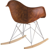 NyeKoncept Mid Century Rocker Chair | Weathered Whiskey/Nickel 332013RO1