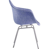 NyeKoncept Mid Century Classroom Arm Chair | Weathered Blue/Nickel 332015CL1
