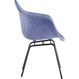 NyeKoncept Mid Century Classroom Arm Chair | Weathered Blue/Gunmetal 332015CL3