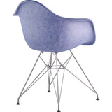 NyeKoncept Mid Century Eiffel Arm Chair | Weathered Blue/Nickel 332015EM1
