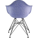 NyeKoncept Mid Century Eiffel Arm Chair | Weathered Blue/Gunmetal 332015EM3
