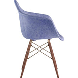 NyeKoncept Mid Century Dowel Arm Chair | Weathered Blue/Brass 332015EW2