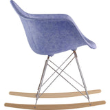 NyeKoncept Mid Century Rocker Chair | Weathered Blue/Nickel 332015RO1