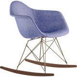 NyeKoncept Mid Century Rocker Chair | Weathered Blue/Brass 332015RO2