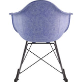 NyeKoncept Mid Century Rocker Chair | Weathered Blue/Gunmetal 332015RO3