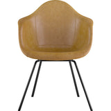 NyeKoncept Mid Century Classroom Arm Chair | Aged Maple/Gunmetal 332016CL3