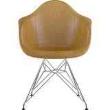 NyeKoncept Mid Century Eiffel Arm Chair | Aged Maple/Nickel 332016EM1