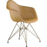 NyeKoncept Mid Century Eiffel Arm Chair | Aged Maple/Brass 332016EM2