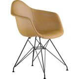 NyeKoncept Mid Century Eiffel Arm Chair | Aged Maple/Gunmetal 332016EM3