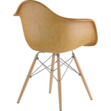 NyeKoncept Mid Century Dowel Arm Chair | Aged Maple/Nickel 332016EW1