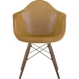 NyeKoncept Mid Century Dowel Arm Chair | Aged Maple/Brass 332016EW2