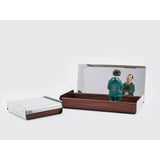 Danese Milano Ciera Box | Polished Stainless Steel/Rosewood