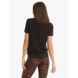 Koral Double Layer Tencel Tee | Black