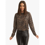 Koral Sofia Netz Pullover | Brown Leopard