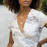 Awe Inspired Mini Frida Kahlo Necklace | Standard Saturn Chain