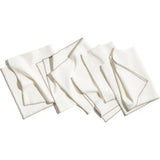 Zestt Monterey Set of 4 Organic Cotton Dinner Napkins | Fog