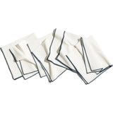 Zestt Monterey Set of 4 Organic Cotton Dinner Napkins | Navy
