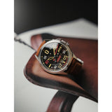 AVI-8 P-51 Mustang Hitchcock AV-4086-01 Meadow Brook Japanese Automatic Watch | Stainless Steel/Brown/Black
