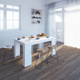 Symbiosis Elastic Expandable Console Table | White